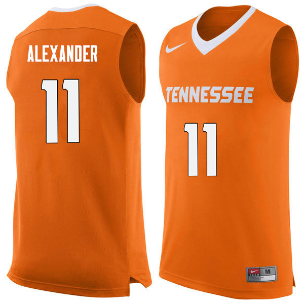Men #11 Kyle Alexander Tennessee Volunteers College Basketball Jerseys Sale-Orange